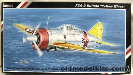 Special Hobby 1/32 F2A-2 Buffalo with Yellow Wings Decals USS CV-2 Lexington/CV-3 Saratoga - (F2A2), SH 32010 plastic model kit